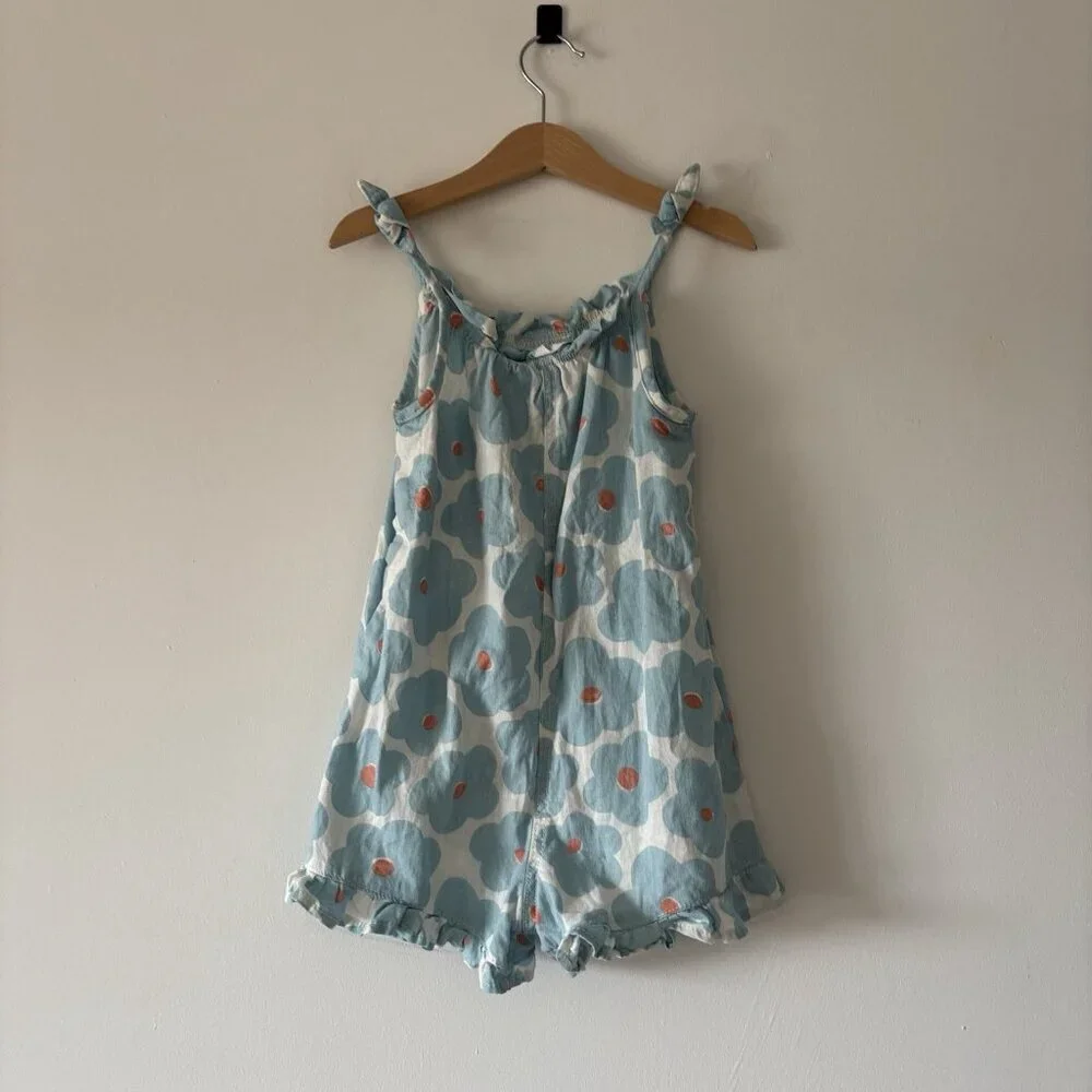 Little Co. by Lauren Conrad Boho daisy Floral print Romper Shorts Size 5 Girls‎
